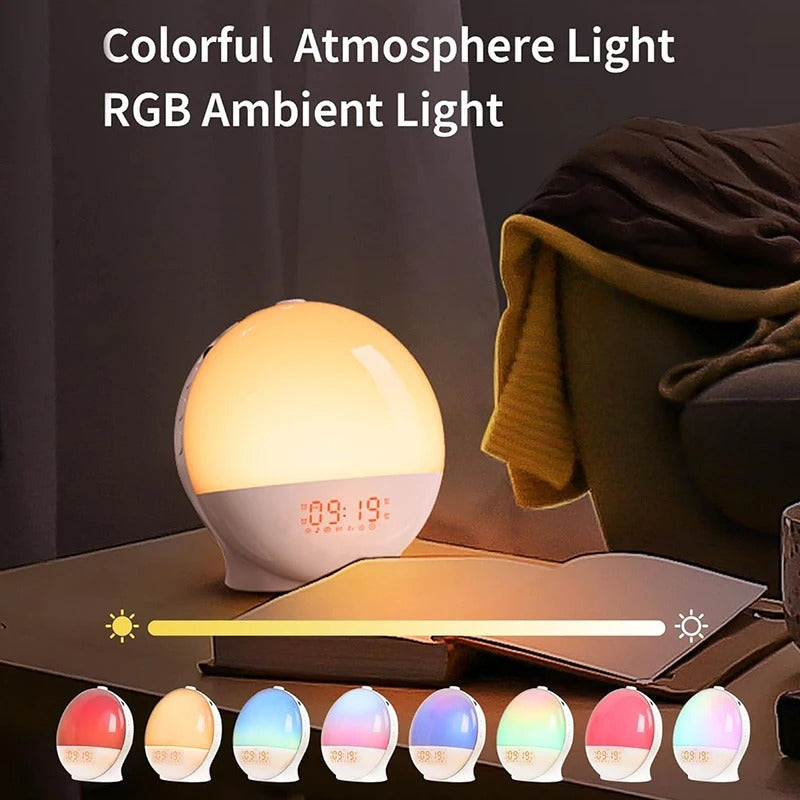 Wake Up Light Alarm Clock with Sunrise Sunset Simulation