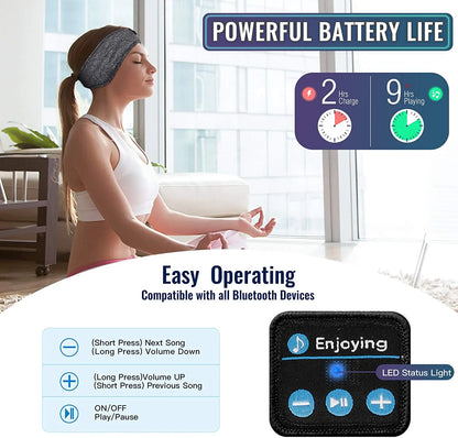 Thin Summer Sleep Headphones Bluetooth Mask