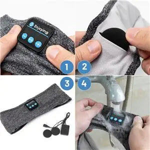 Thin Summer Sleep Headphones Bluetooth Mask