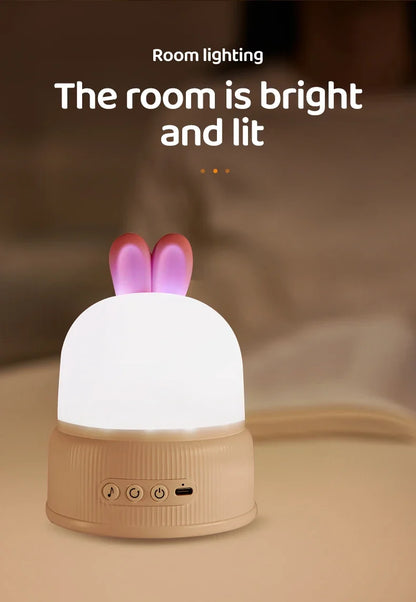 Cute Rabbit Projector Night Light 360° Rotation