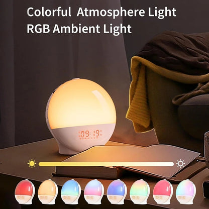 Wake Up Light Alarm Clock with Sunrise Sunset Simulation