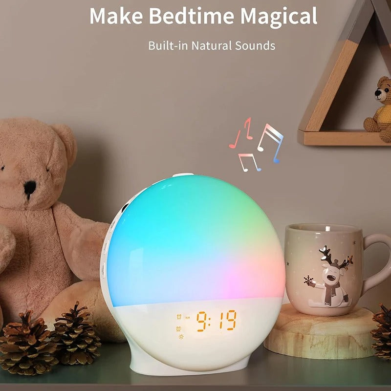Wake Up Light Alarm Clock with Sunrise Sunset Simulation