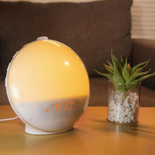 Wake Up Light Alarm Clock with Sunrise Sunset Simulation